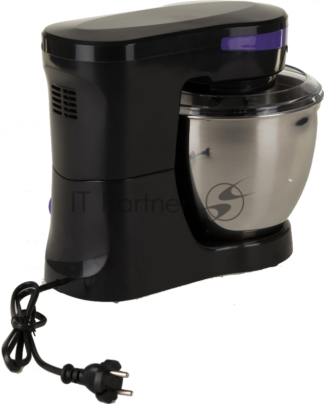 Миксер планетарный Kitfort КТ-3044-1 черный/фиолетовый