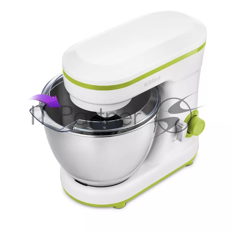 Миксер планетарный Kitfort КТ-3045-2 белый/салатовый