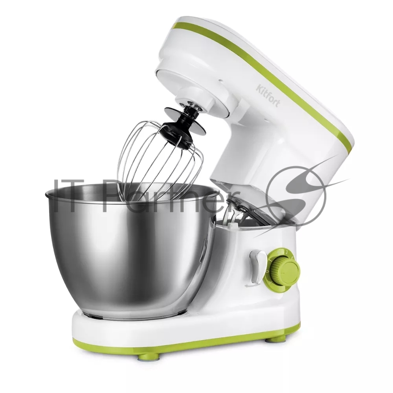 Миксер планетарный Kitfort КТ-3045-2 белый/салатовый