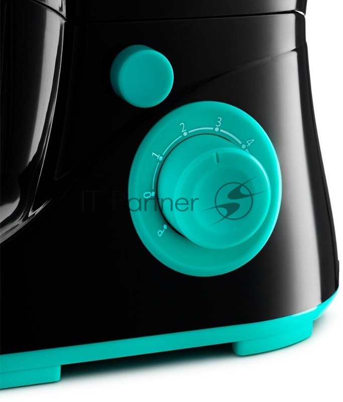 Миксер планетарный Kitfort КТ-3046-2 черный/бирюзовый