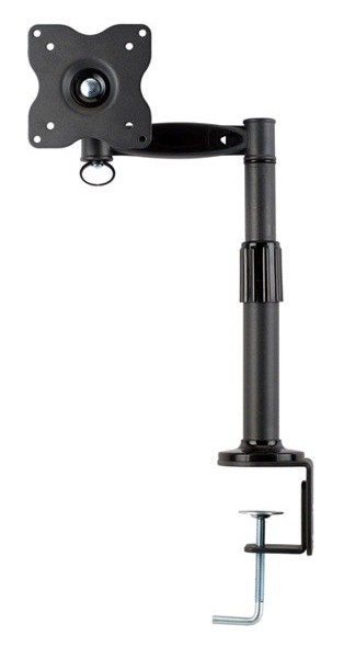 Кронштейн для мониторов ЖК Kromax OFFICE-1 темно-серый 10-24 макс.10кг настольный поворот и наклон