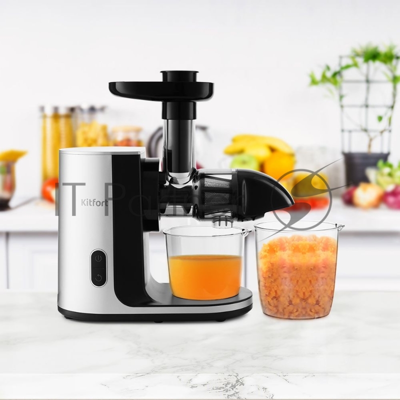 Соковыжималка шнековая Kitfort КТ-1125 черный