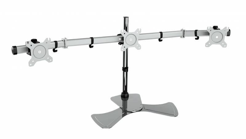 Кронштейн для мониторов Cactus CS-VM-MP330S-AL серебристый 15-24 макс.8кг настольный наклон