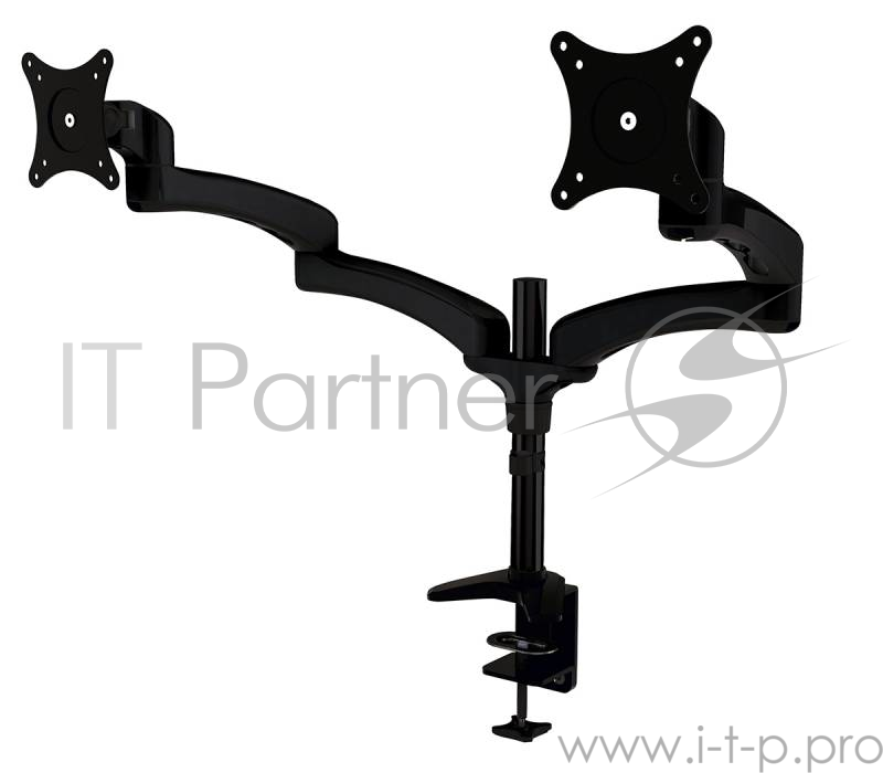 Кронштейн для мониторов Cactus CS-VM-FE124D-BK черный 15-27 макс.8кг настольный поворот и наклон