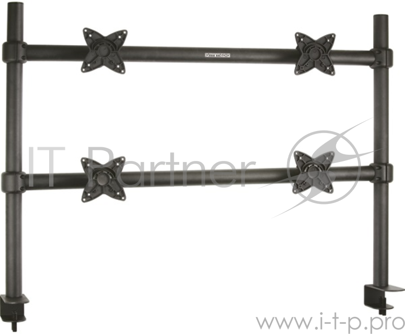 Кронштейн для мониторов Arm Media LCD-T4 черный 10-24 макс.60кг настольный наклон