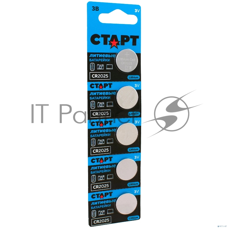 Батарейки СТАРТ CR2025 - BL5 100/2000 (5 шт)