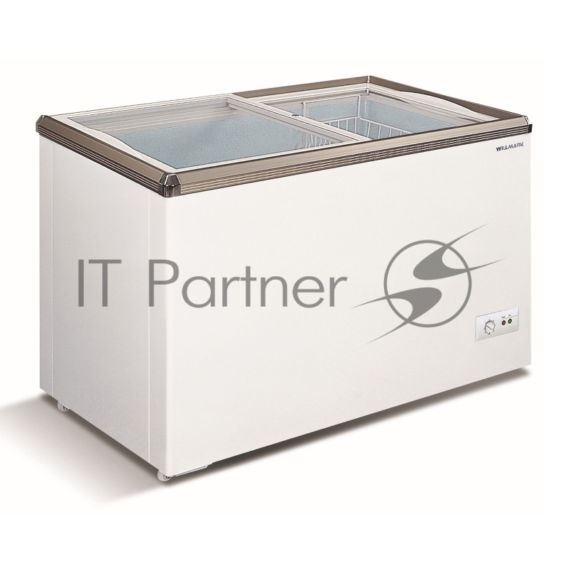 Морозильный ларь WILLMARK FSL-580X-4 (550л.,до -24С, стекл. дверь, 4 корз.,замок, белый, гар.3 года)