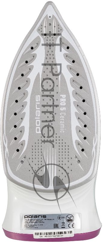 Утюг POLARIS PIR2668AK 3m белый/розовый 2600Вт