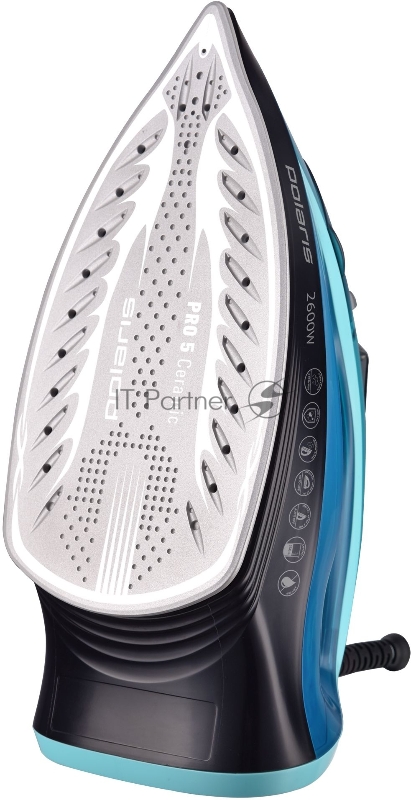 Утюг POLARIS PIR2668AK 3m Бирюзовый/черный 2600Вт