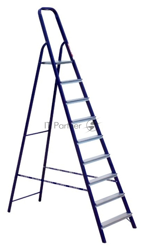 Стремянка Alumet М8409 сталь/алюминий 9ступ. H3.9м макс.нагр.:150кг