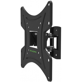 Кронштейн Tuarex ALTA-202 black, настенный для TV 15-43, поворот 60, наклон +5-15, от стены 59мм,