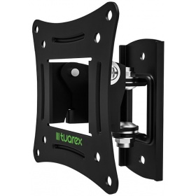 Кронштейн Tuarex ALTA-102 black, настенный для TV 10-32, угол наклона +5 -15, поворот 90, макс 15