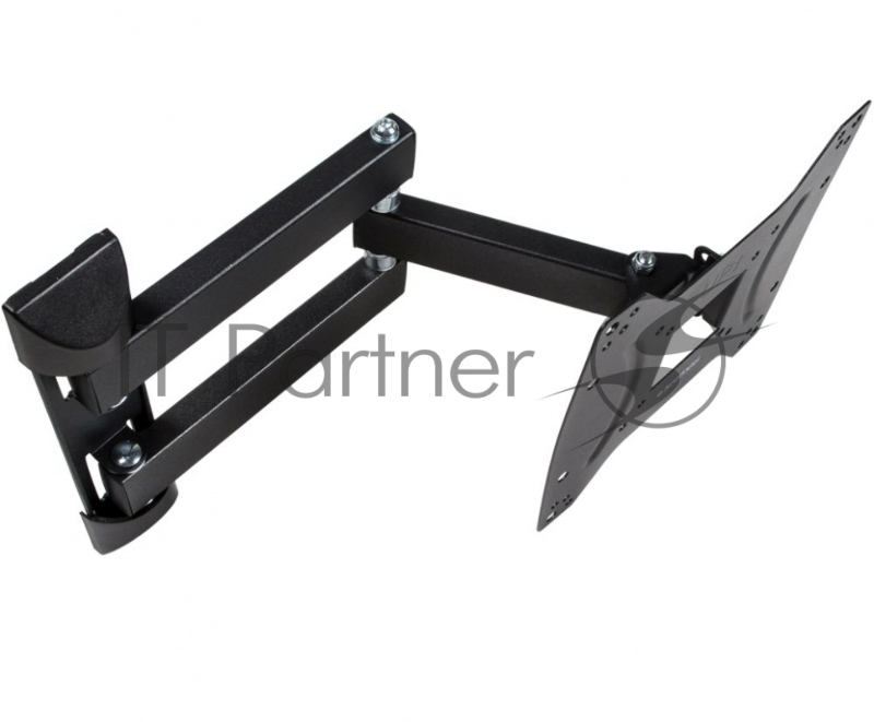 Кронштейн Kromax Optima-404 черный 15-55 настенный от стены 66.5-444мм наклон +5°/-12° VESA 400х40