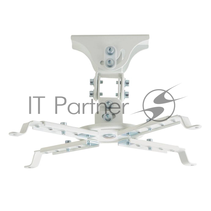 Кронштейн Kromax PROJECTOR-45W White пот. для проекторов max 12 кг, 3 ст св., нак. ±20°, пов. 360°,