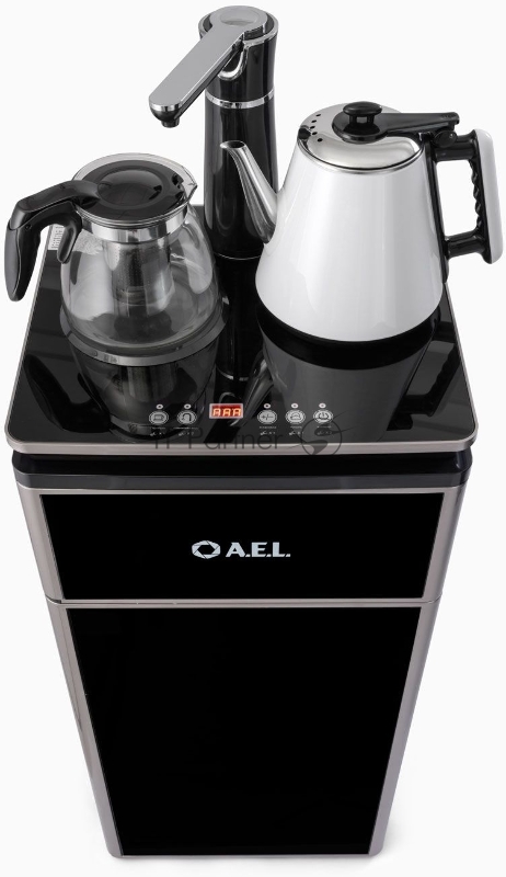 Кулер AEL Teabar LK-AEL-51a напольный электронный черный/серебристый