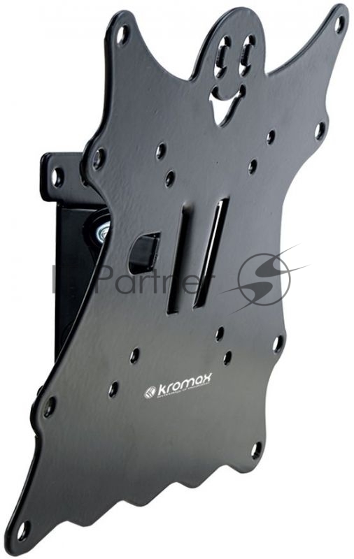 Кронштейн Kromax CASPER-201 black, для LED/LCD TV 15-40, max 30 кг, 1 ст свободы, наклон +5°-15°,