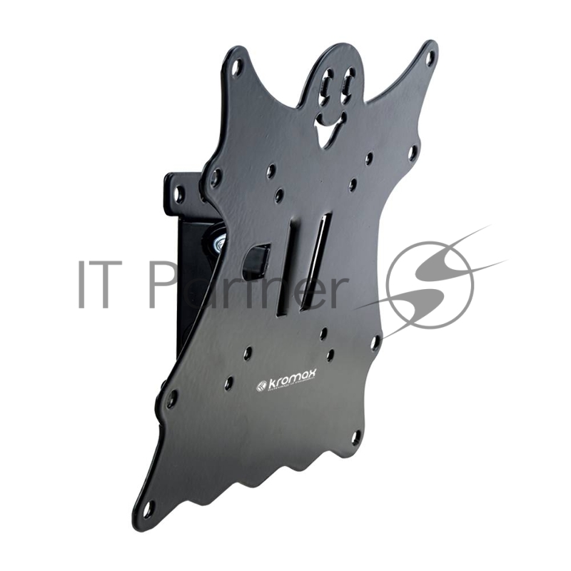 Кронштейн Kromax CASPER-201 black, для LED/LCD TV 15-40, max 30 кг, 1 ст свободы, наклон +5°-15°,