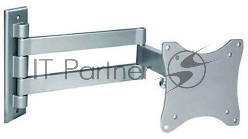 Кронштейн ARM Media LCD-7101 SILVER для LCD/LED ТВ 15-26, настенный, 4 степени свободы, VESA 75/10