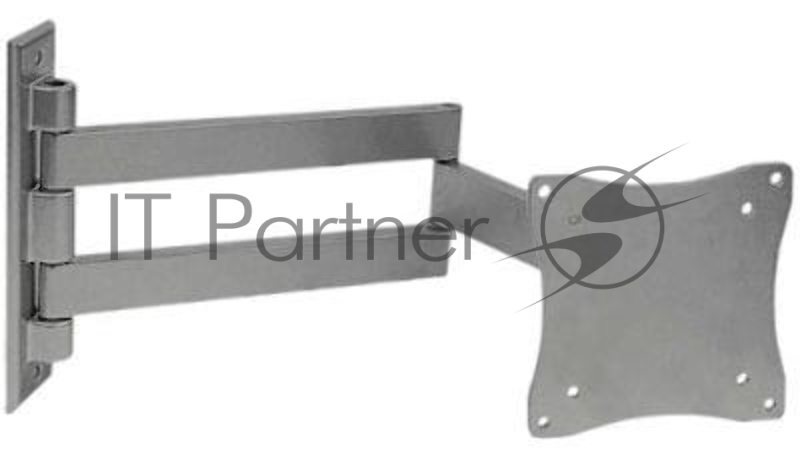 Кронштейн ARM Media LCD-7101 SILVER для LCD/LED ТВ 15-26, настенный, 4 степени свободы, VESA 75/10