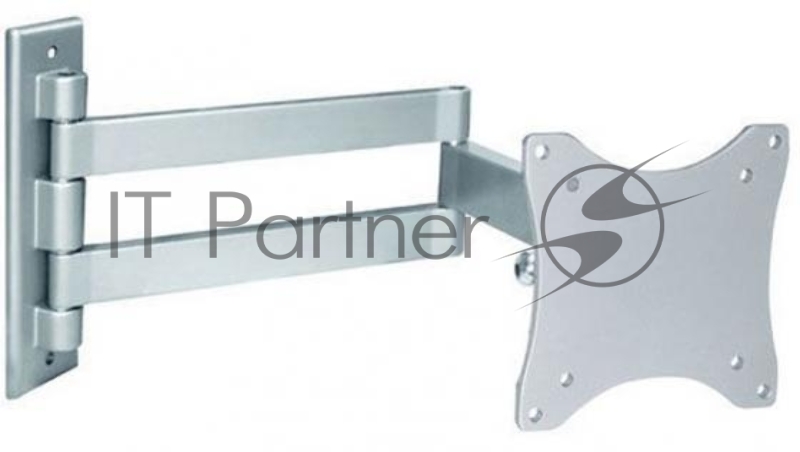 Кронштейн ARM Media LCD-7101 SILVER для LCD/LED ТВ 15-26, настенный, 4 степени свободы, VESA 75/10