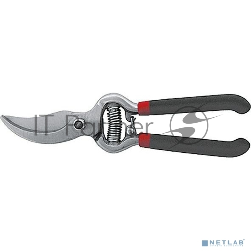 Секатор КУРС 76266 садовый режущие кромки внахлест цельнометаллический пвх покрытие ручек 200мм