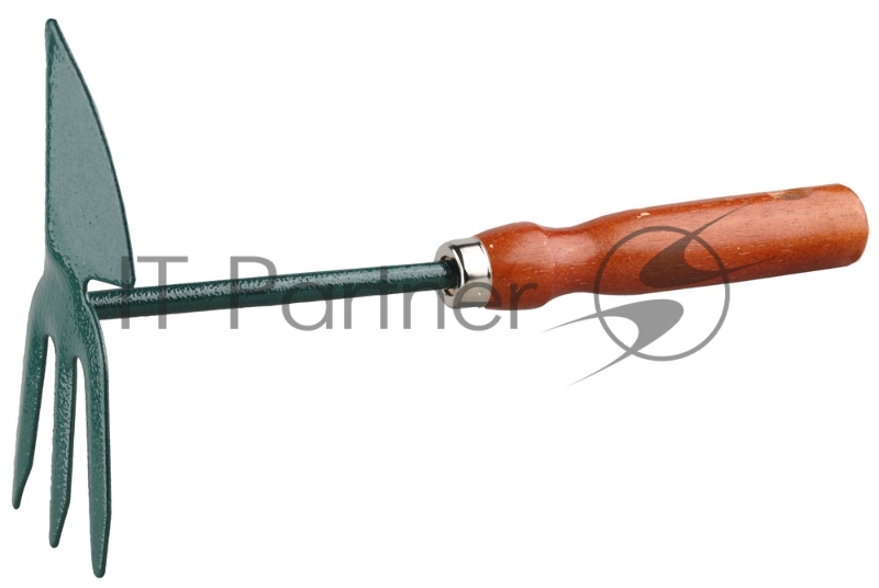 Мотыга GRINDA 8-421239_z01 сердцевидное лезвие 3 зубца сталь дерев.ручка 250мм