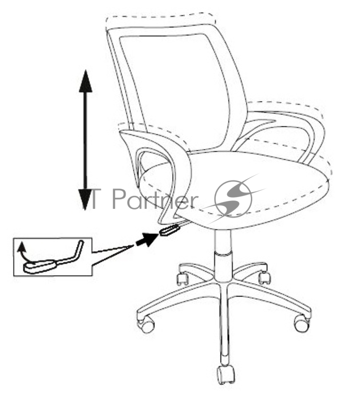 Кресло Бюрократ CH-695NLTSL черный TW-01 TW-11 сетка/ткань крестовина металл хром