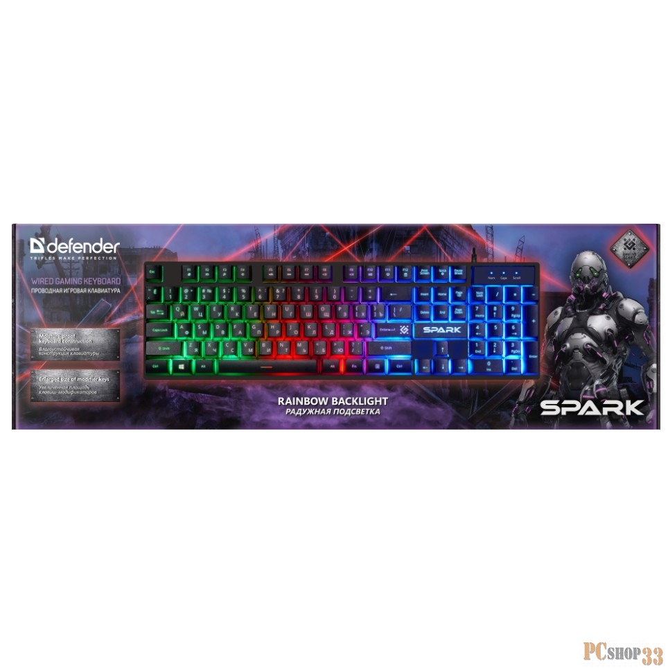 Клавиатура USB DEFENDER GK-300L RU 45300