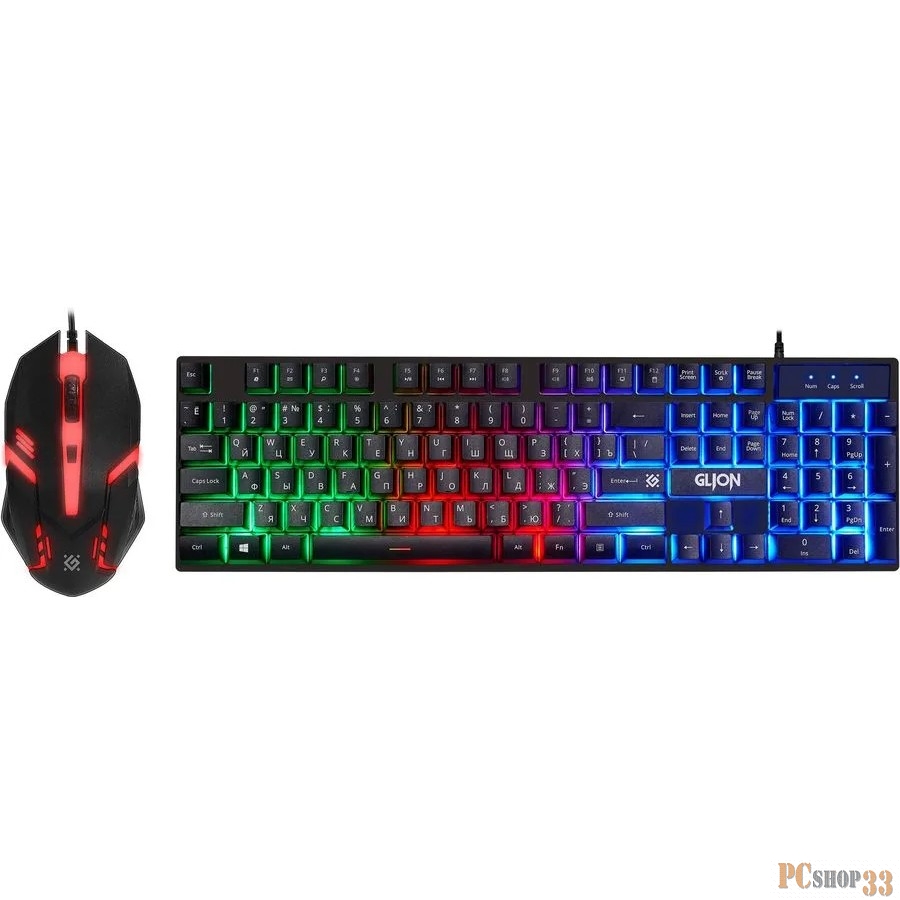 Клавиатура + мышка DEFENDER GLION C-123 RU PROMEGAJET 45123