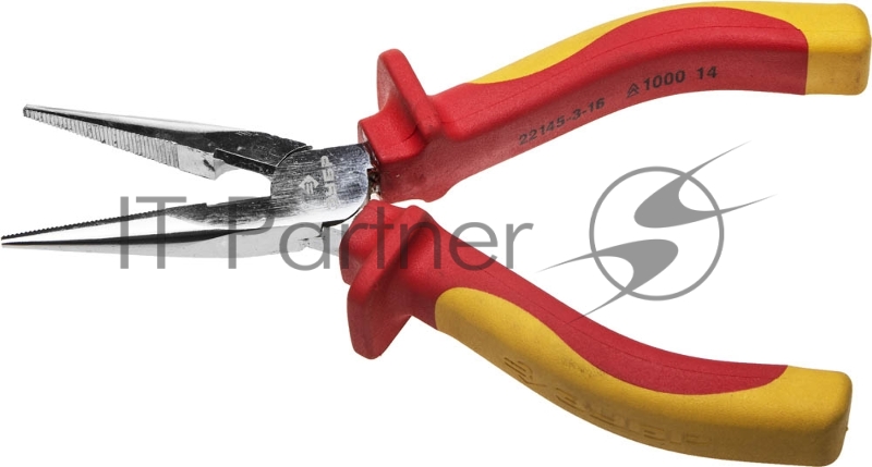Тонкогубцы ЗУБР ПРОФИЭЛЕКТРИК Профессионал 22145-3-16 диэлектри двухкомп. рукоятка до 1000В 160м