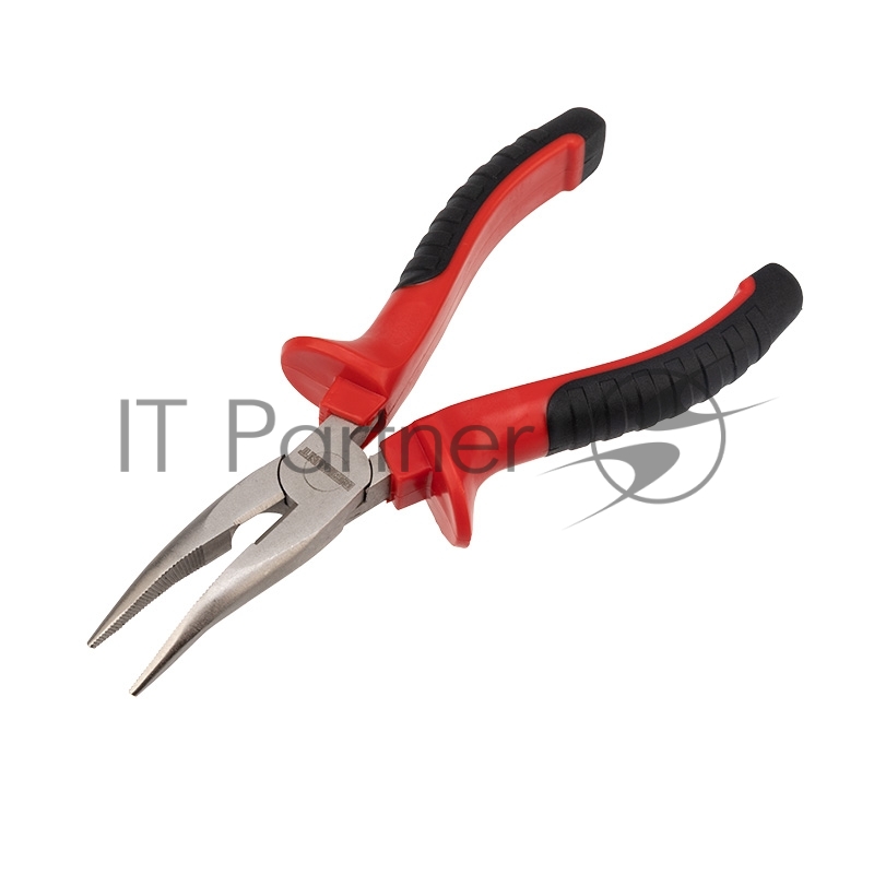 Тонкогубцы изогнутые REXANT 160 мм никелированные, двухкомпонентные рукоятки