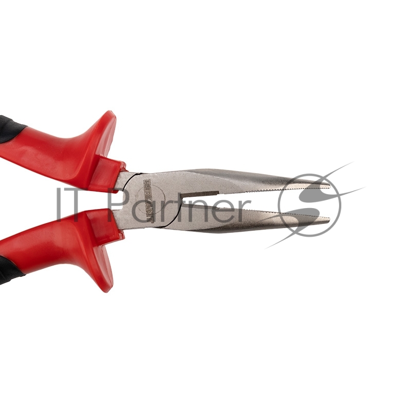 Тонкогубцы изогнутые REXANT 160 мм никелированные, двухкомпонентные рукоятки