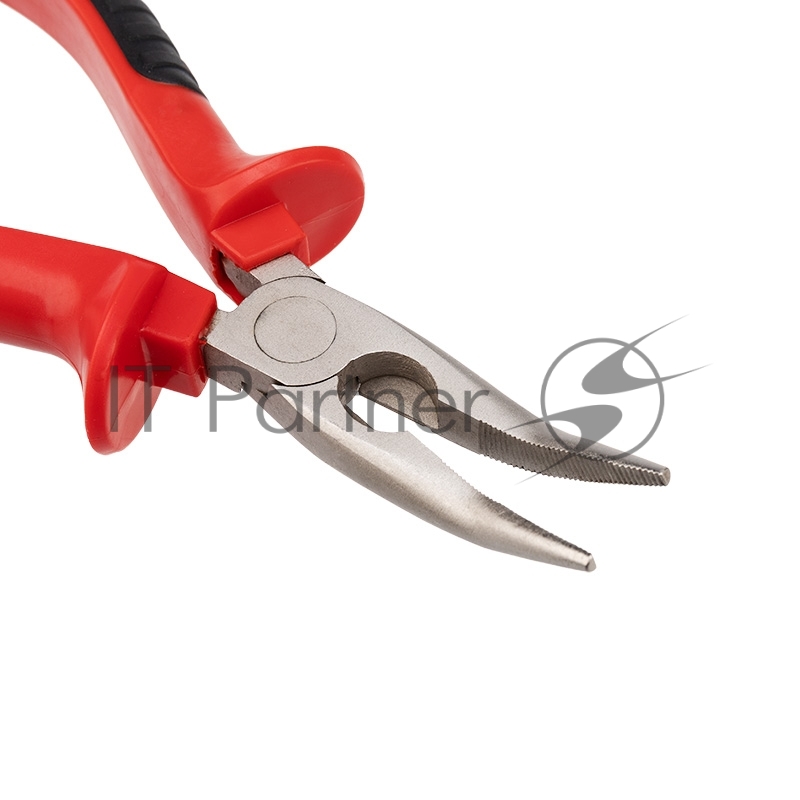 Тонкогубцы изогнутые REXANT 160 мм никелированные, двухкомпонентные рукоятки