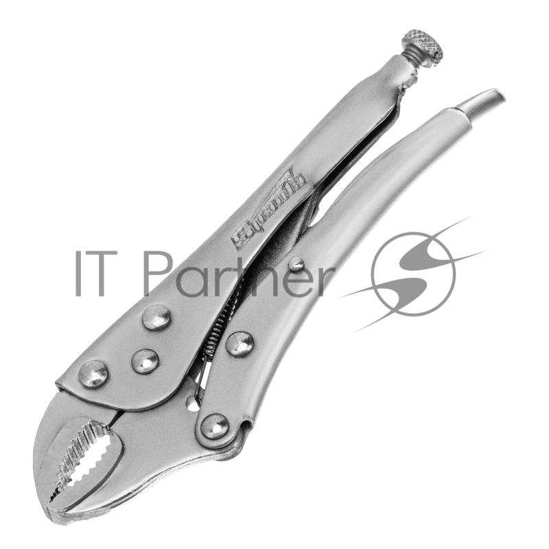 Зажим SPARTA 184205 ручной 180мм полукруглый захват