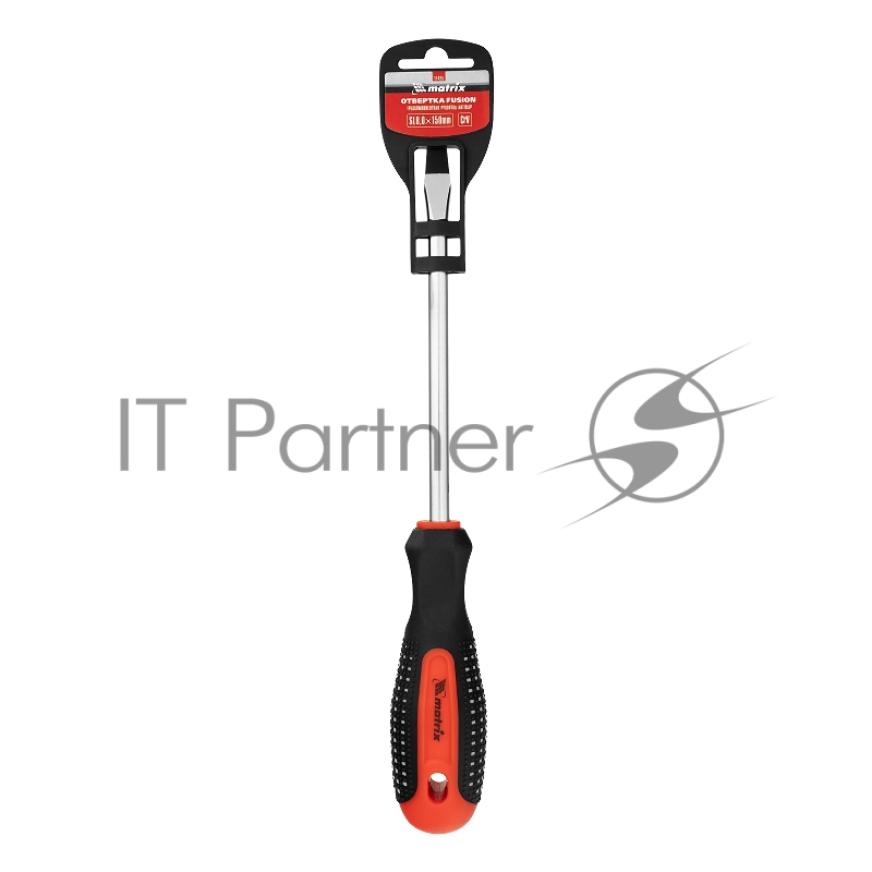 Отвертка MATRIX 11425 fusion sl8.0х150мм crv 3-х компонентная рукоятка anti slip