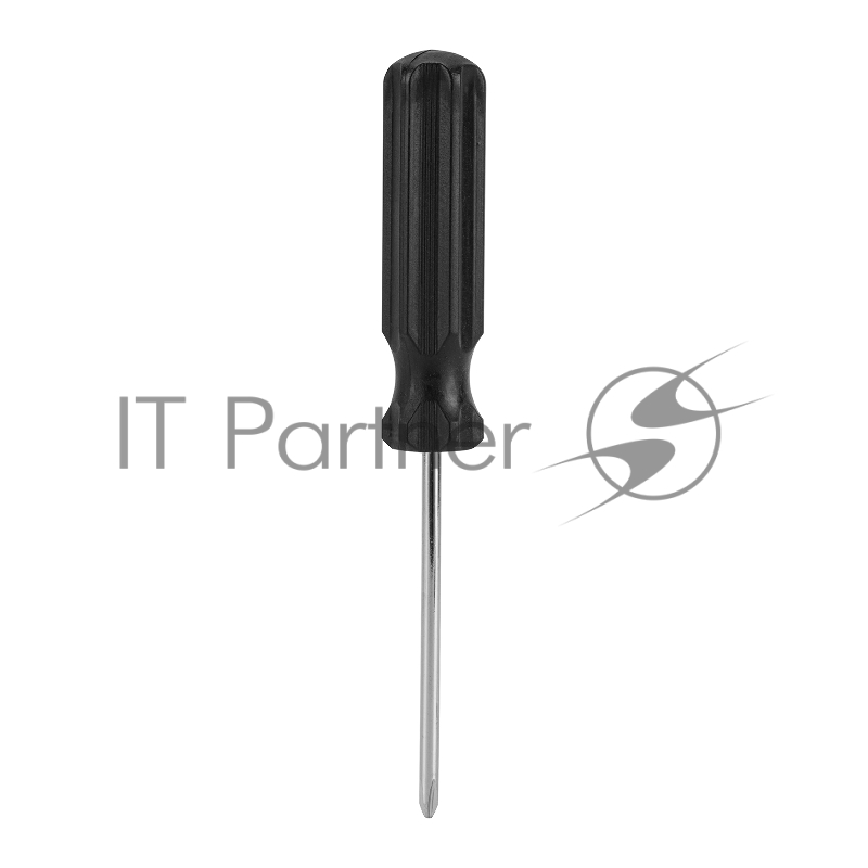 Отвертка SPARTA 13211 ph1х75мм углеродистая сталь черная пластиковая рукоятка