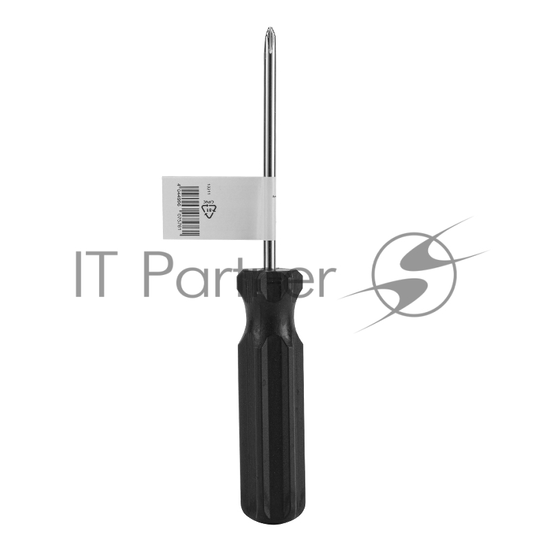 Отвертка SPARTA 13211 ph1х75мм углеродистая сталь черная пластиковая рукоятка