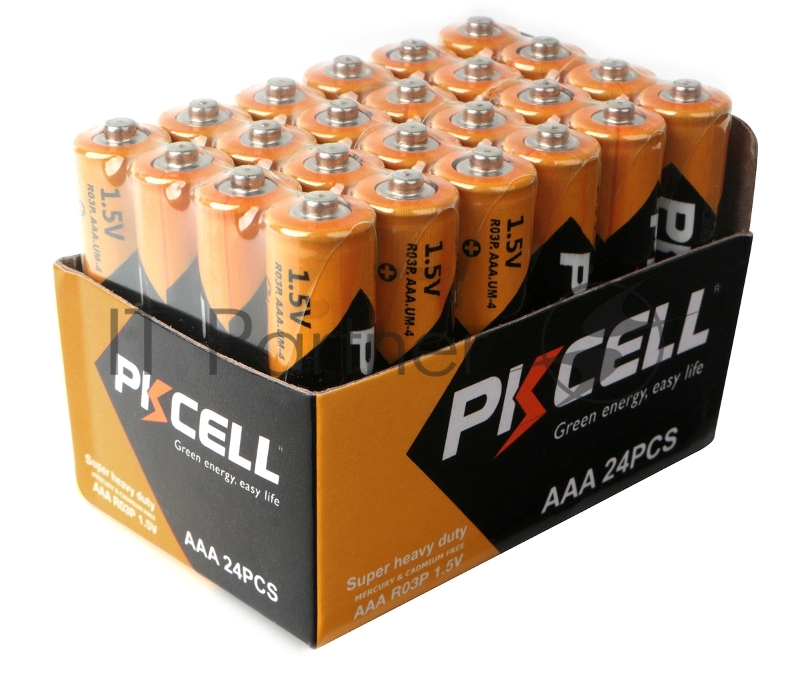 Солевой элемент питания PKCELL R03P-4S-24 тип - AAА 24 шт пленка