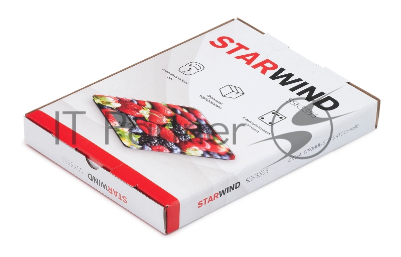 Весы кухонные электронные Starwind SSK3355 макс.вес:5кг рисунок/ягоды