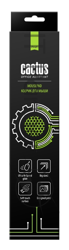 Коврик для мыши Cactus Skytrek черный 900x400x3мм