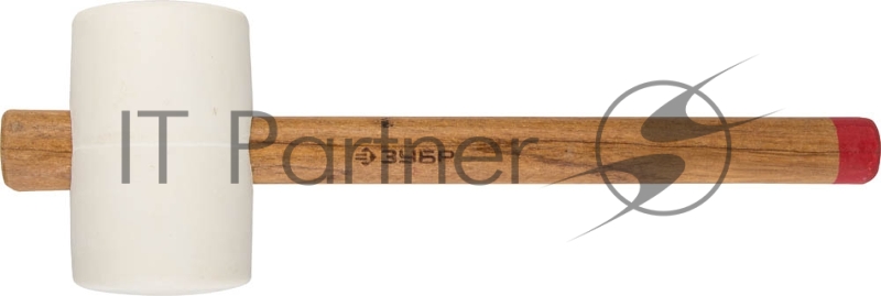 Киянка Зубр МАСТЕР резиновая белая, с деревянной рукояткой, 0,9кг 20511-900_z01