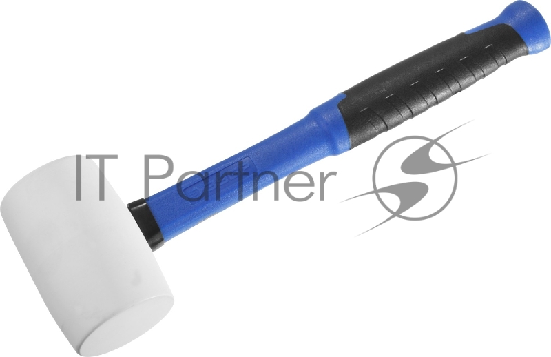 Киянка ЗУБР ПРОФЕССИОНАЛ резиновая белая, с фиберглассовой ручкой, 450г 20531-450_z02