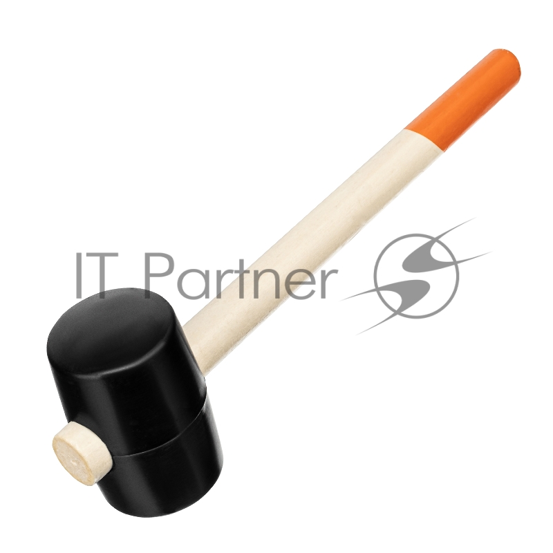 Киянка SPARTA 111505 резиновая 450г черная резина деревянная рукоятка