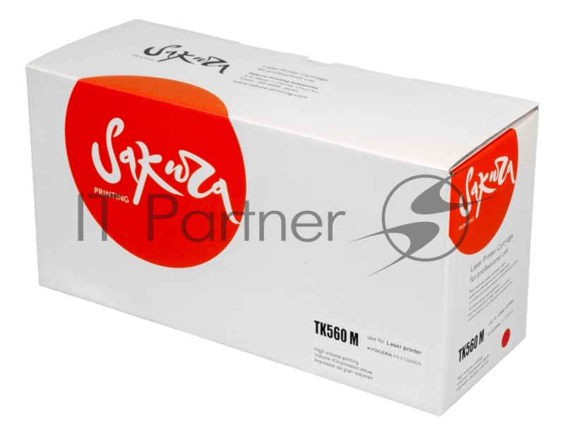 Картридж SAKURA TK560M для Kyocera Mita FS-C5300DN/ FS-C5350DN, ECOSYS 6030cdn, пурпурный, 10 000 к.