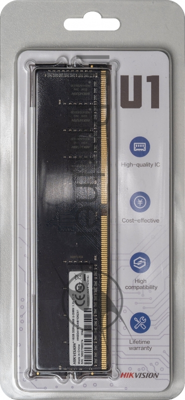 Модуль памяти DDR 4 DIMM 16Gb PC21300, 2666Mhz, HIKVision HKED4161DAB1D0ZA1/16G