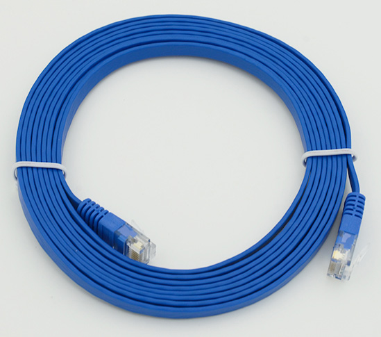 Сетевое оборудование Patchcord литой 5E Copper FLAT 3m
