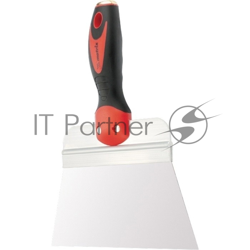 Шпатель MATRIX фасадный из нержавеющей стали, 200 мм, 2-комп. ручка, широкое полотно// 85502