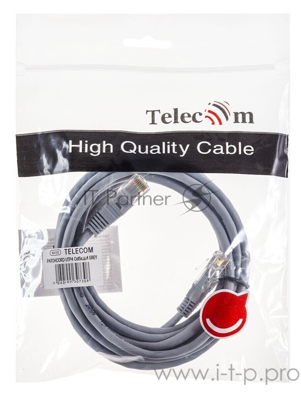 Патчкорд литой TELECOM FTP кат.5e 3m
