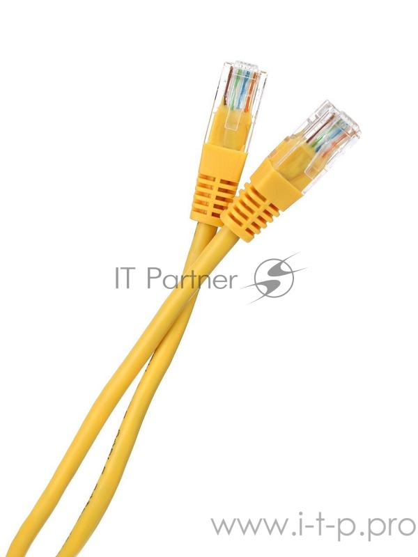 Патчкорд литой Aopen/Qust UTP кат.5е 5м желтый (ANP511_5M_Y)