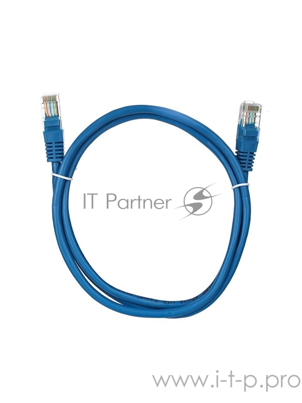 Патчкорд литой Aopen/Qust UTP кат.5е 1м синий (ANP511_1M_B)